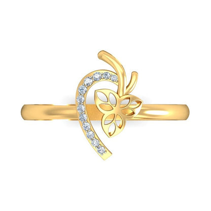 Anillo Flor Natural Joyería M De León Oro 10k + Regalo