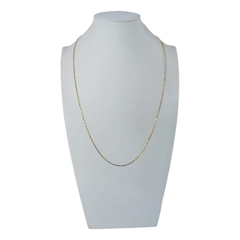 Cadena Espejo Oro 14 K. + Obsequio