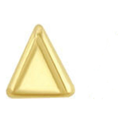 Broquel Mini Triangulo En Oro De 10 K + Obsequio + Envío