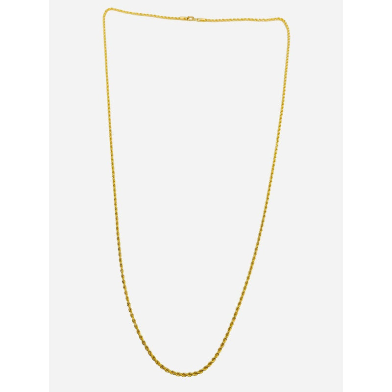 Cadena Estilo Torsal 50 Cm X 1 Mm Oro 10 Kilates + Obsequio