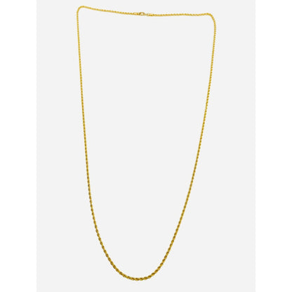 Cadena Estilo Torsal 50 Cm X 1 Mm Oro 10 Kilates + Obsequio