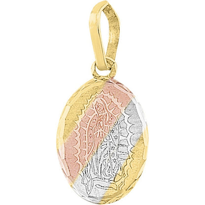 Medalla Virgen Guadalupe Oro Florentino 10 K + Obsequio