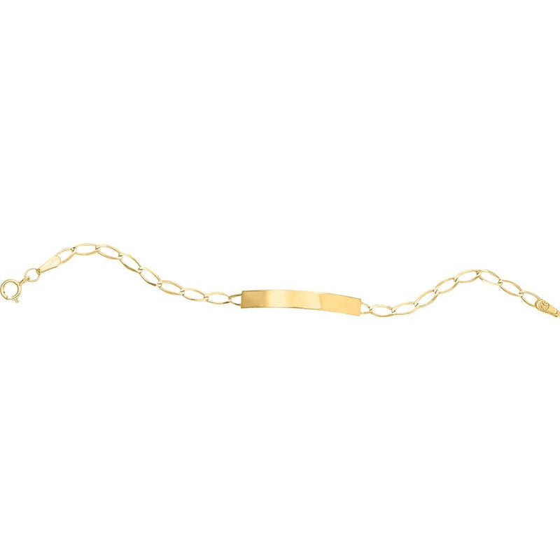 Esclava Infantil Tejido 1x1 De 14 Cm Oro 10 K + Obsequio