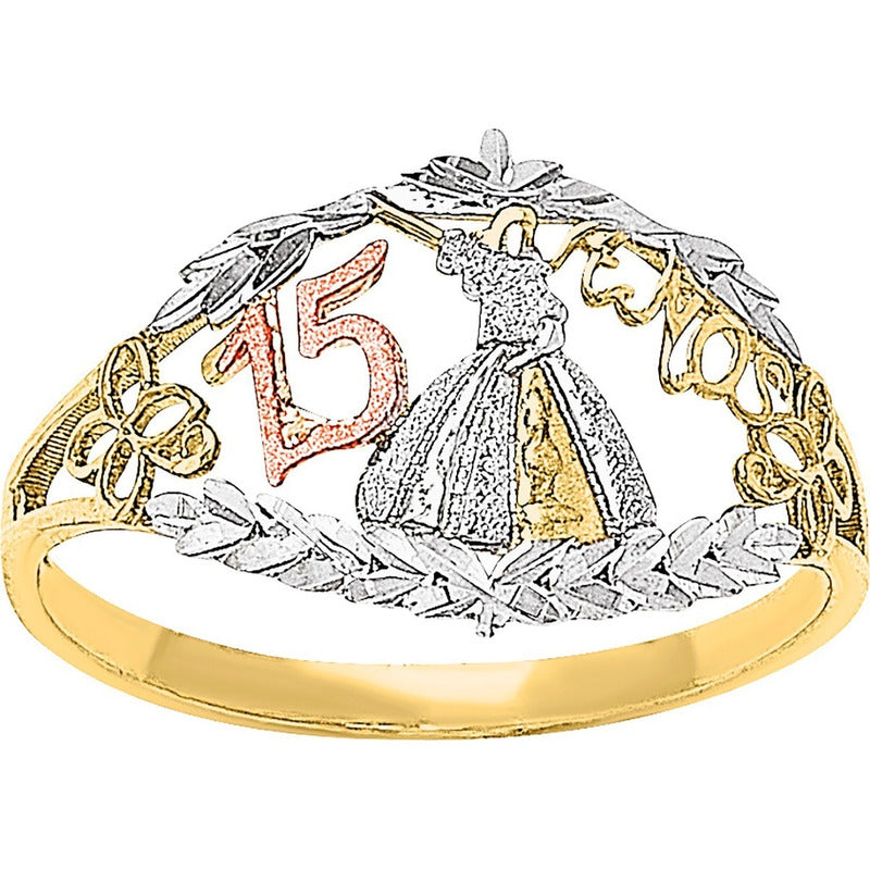 Anillo Xv Años Vestido 10 K + Obsequio + Envio