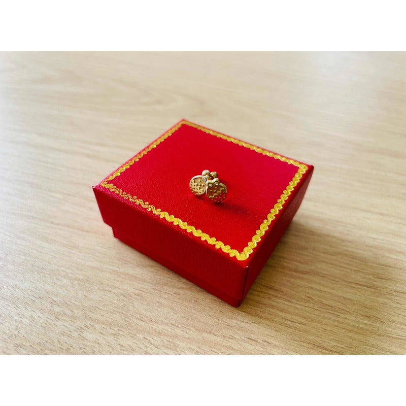 Broqueles De Bebe Pollito Oro De 10 K + Obsequio