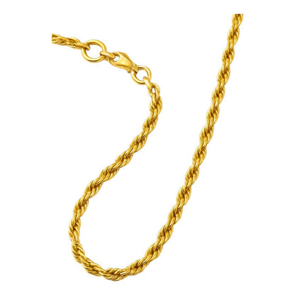 Cadena Torsal Oro 14k 45 Cm X 1 Mm + Reloj Regalo