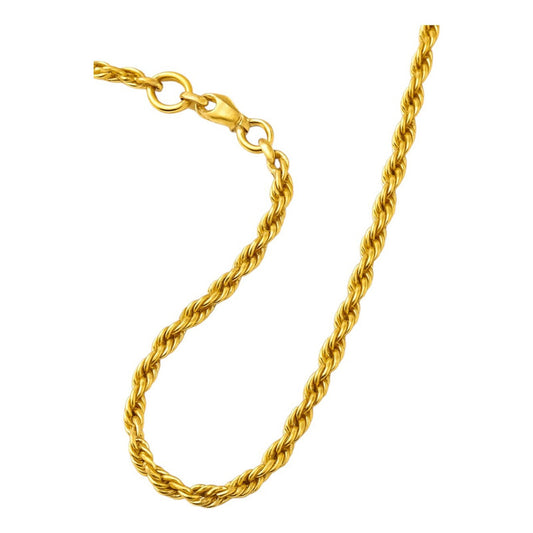 Cadena Torsal Oro 14k 45 Cm X 1 Mm + Reloj Regalo