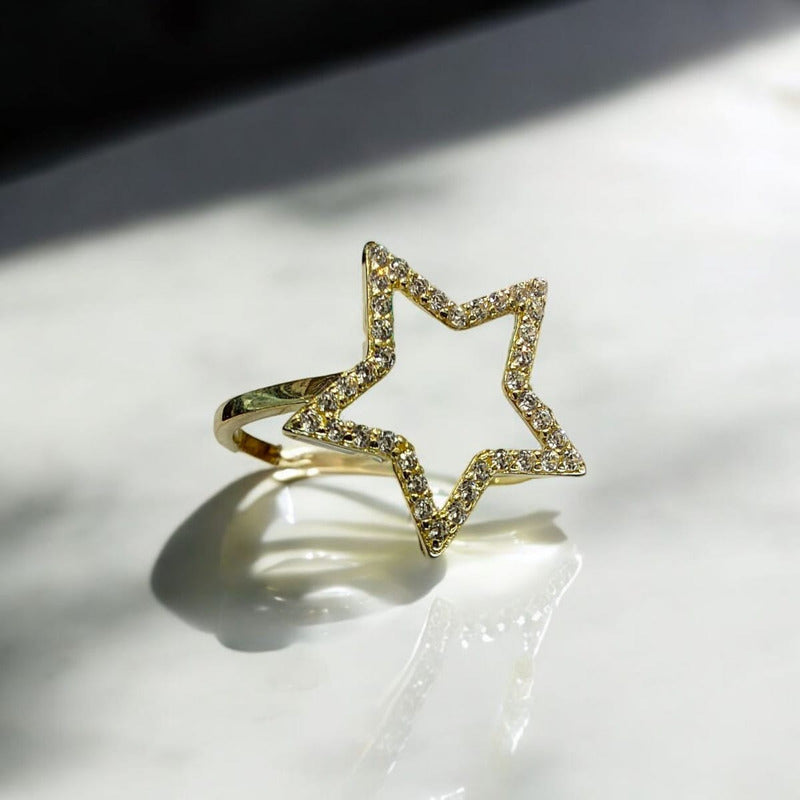 Anillo Destello Joyería M De León Oro 10k + Regalo