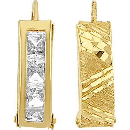 Huggies Diamante  V  En Oro De 10 K +obsequio +envio