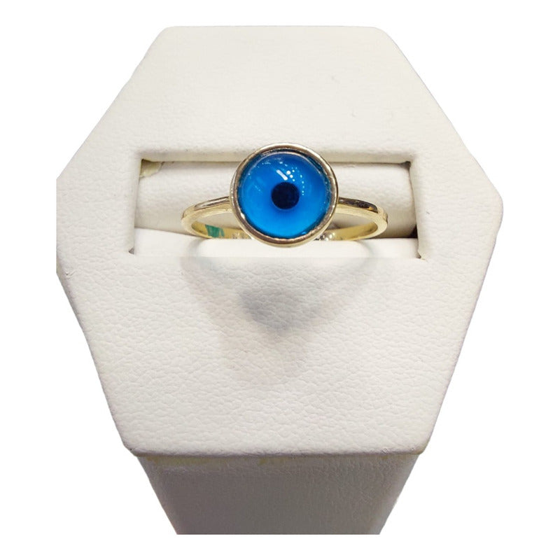 Anillo Ojo Turco Oro  14 K. + Obsequio