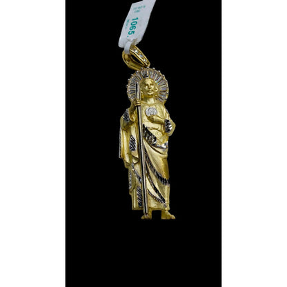 Dije De San Judas Tadeo  En Oro De 10 Kilates+ Obsequio