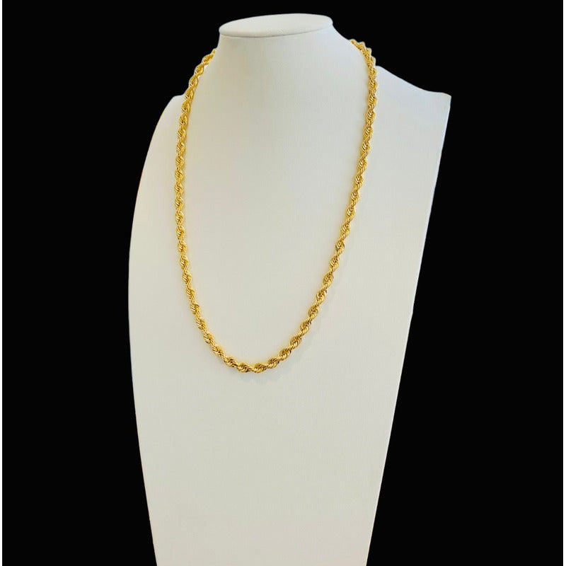 Cadena Torsal 55 Cm Por 6 Mm Oro 10 K  + Obsequio