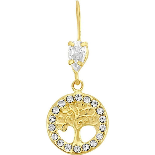 Arete Arbol De La Vida En Oro De 10 K + Obsequio + Envio