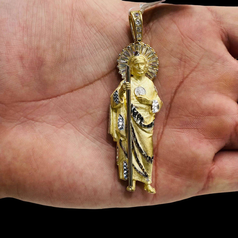 Dije De San Judas Tadeo  En Oro De 10 Kilates+ Obsequio