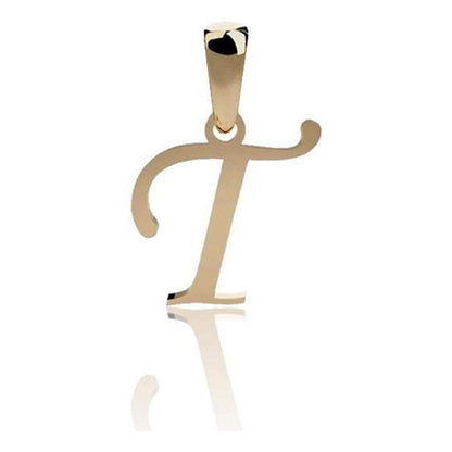 Dije Inicial Letra T Oro 14 K + Obsequio + Envio