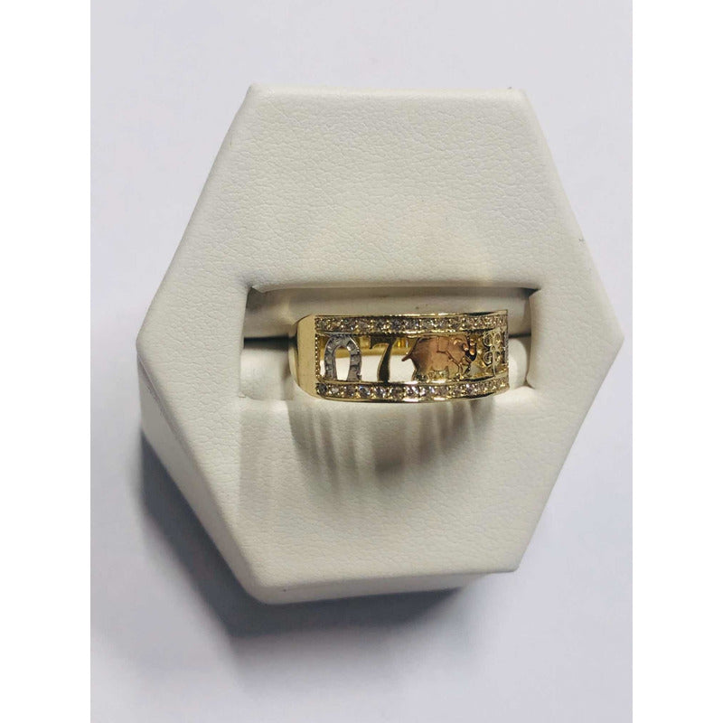 Anillo De La Suerte Oro 10 K + Obsequio + Envio