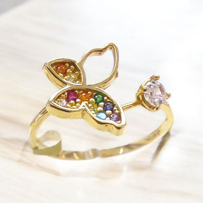 Anillo Primavera Joyería M De León Oro 14k + Regalo