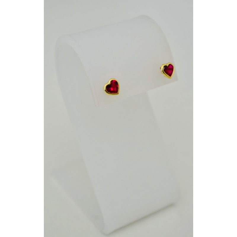 Kit Anillo Xv Años Aretes Rubi Oro 10 K + Obsequio + Envio