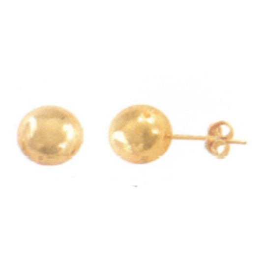 Broquel Bola 8mm Largo Oro 10 K +
