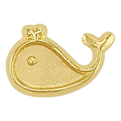 Broquel Ballenita En Oro De 10 K + Obsequio + Envío