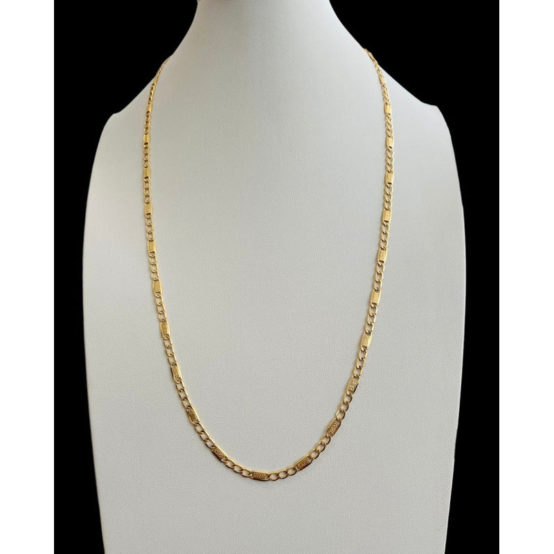 Cadena Espejo En Oro 10 K 55 Cm Por 5 Mm + Obsequio