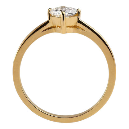 Anillo Oro 18 K Corte Princesa Joyeria M De Leon