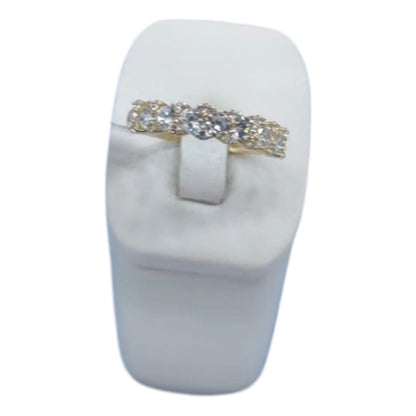 Churumbela Con 22 Circonias Baguettes Oro 10 K + Obsequio