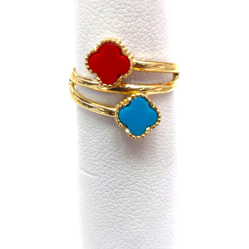 Anillo Doble Joyería M De León Oro 14k + Regalo