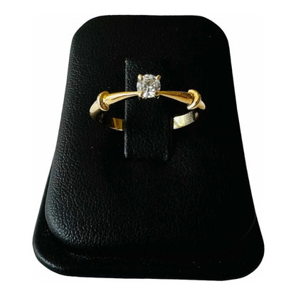 Anillo Compromiso Lazos Oro 14 K + Obsequio