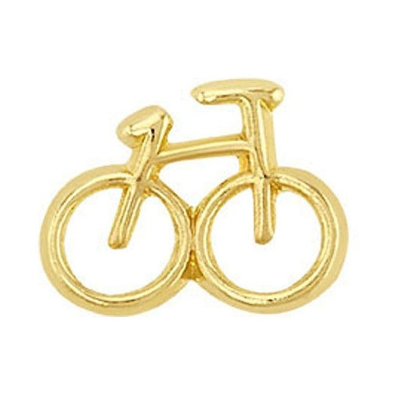 Broquel Bicicleta En Oro De 10 K + Obsequio + Envío
