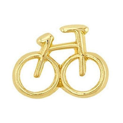 Broquel Bicicleta En Oro De 10 K + Obsequio + Envío