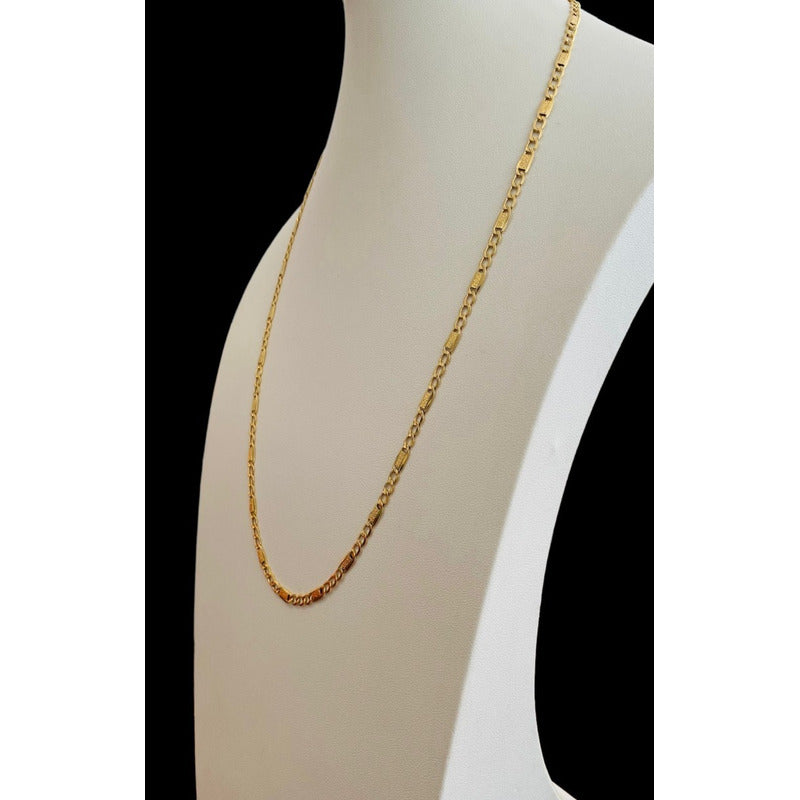 Cadena Espejo En Oro 10 K 55 Cm Por 5 Mm + Obsequio