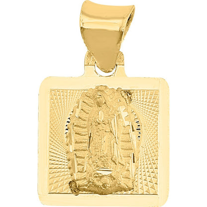 Medalla De Virgen De Guadalupe Oro 10 K + Obsequio