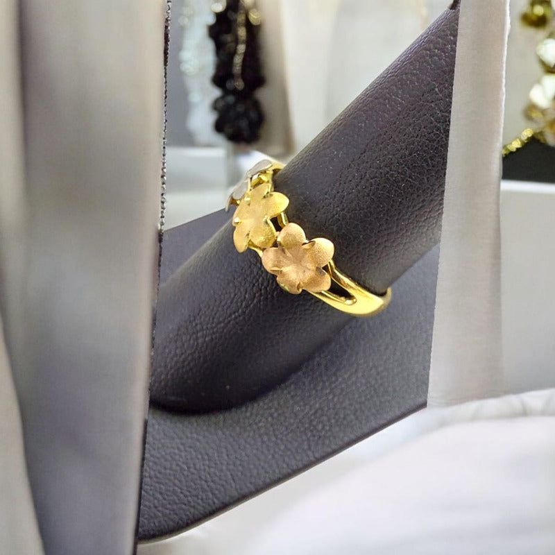 Anillo Pensamiento Joyería M De León 3 Oros 14k + Regalo