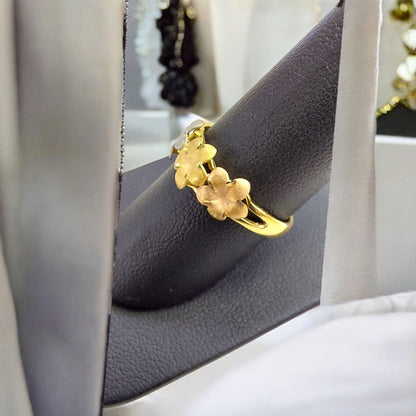 Anillo Pensamiento Joyería M De León 3 Oros 14k + Regalo