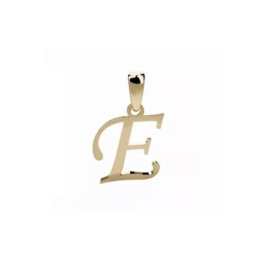 Dije Inicial Letra E Oro 14 K + Obsequio + Envio