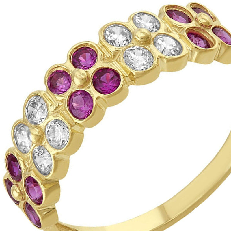 Anillo Churumbela Trebol En Oro De 10 K + Obsequio + Envio