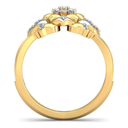 Anillo Flor Imperial Joyería M De León Oro 10k + Regalo