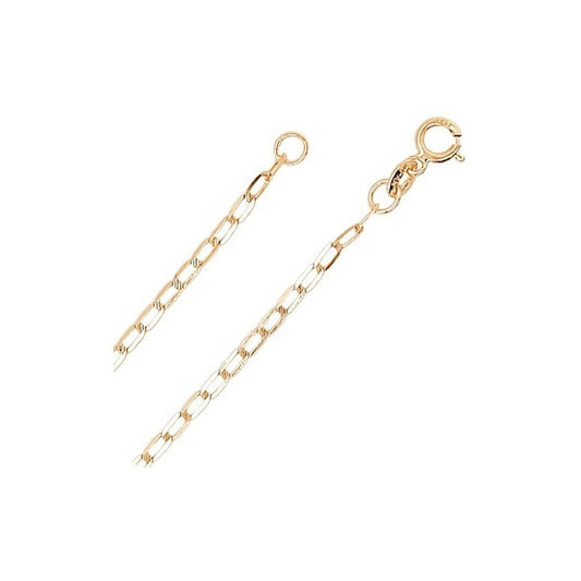 Cadena Inglesa Calibre 040 En Oro Amarillo D 14 K + Obsequio