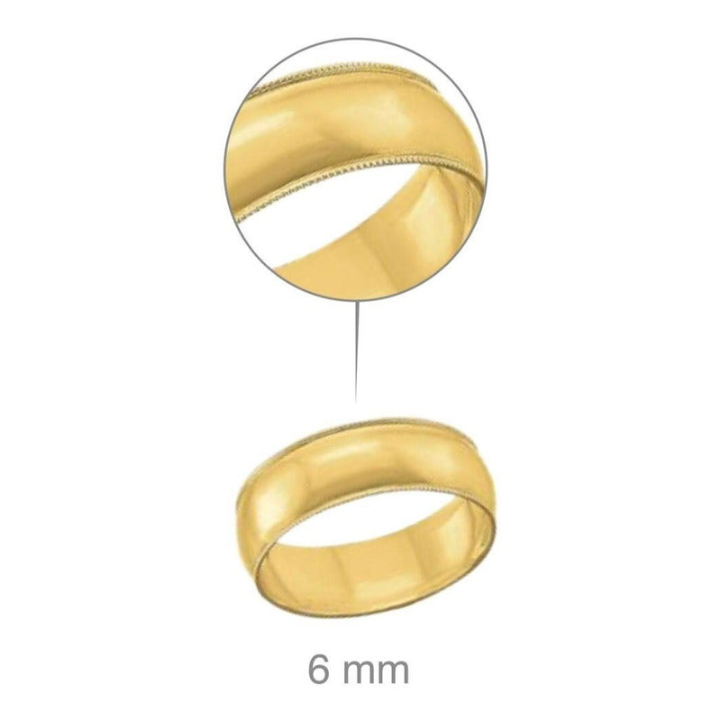 Argolla Matrimonio Tres Lineas  Oro 10 K + Obsequio+ Envio