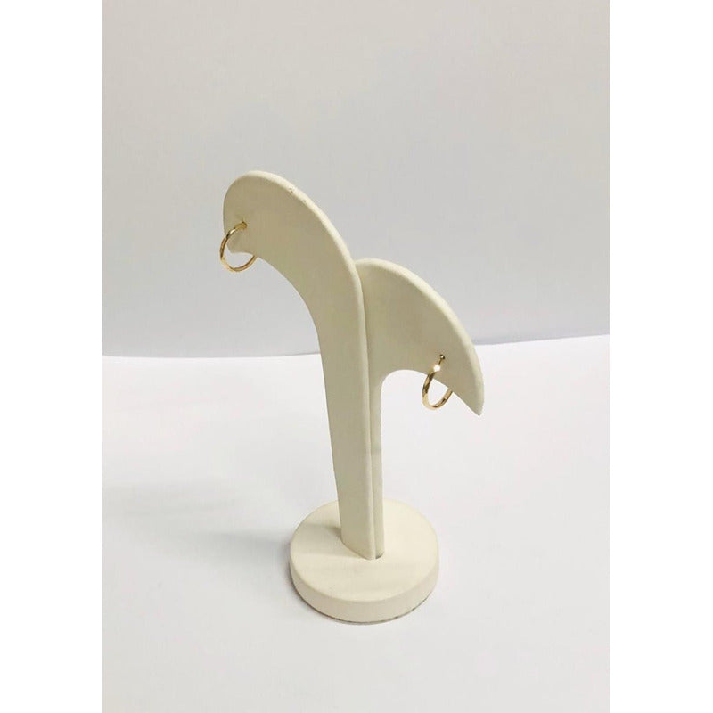 Arracadas Facetadas 1.6 Cm Oro 10 K + Obsequio