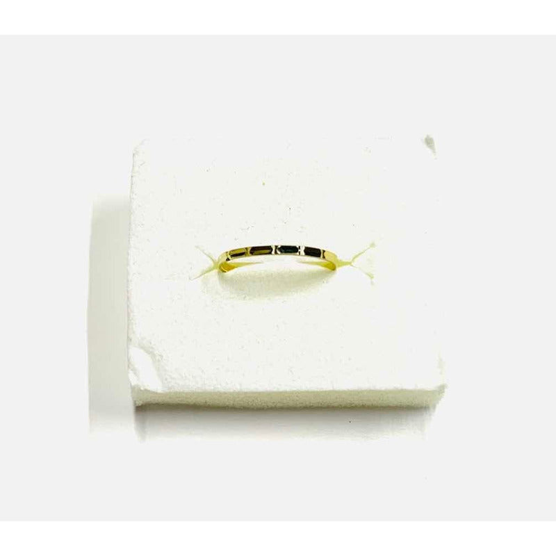 Anillo Travolta Bambu Oro 10 K + Obsequio + Envío