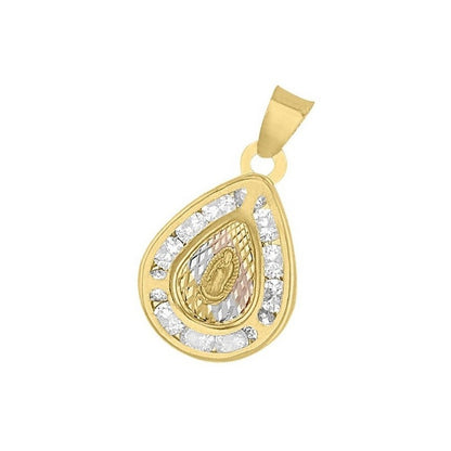 Medalla Mini Gota Guadalupe En Oro De 14 K +obsequio + Envio