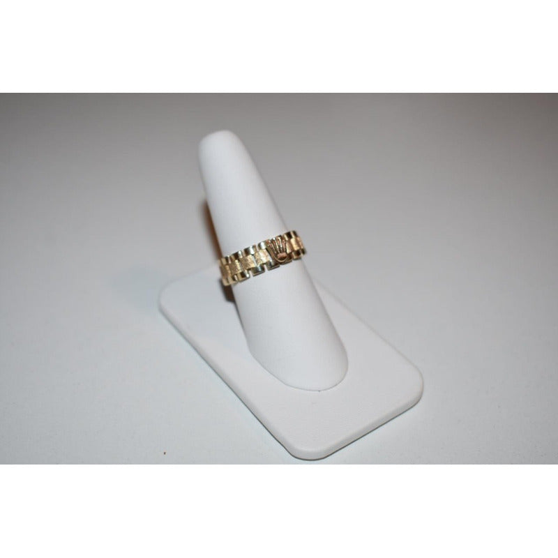 Anillo Tejido Rolex Para Dama Oro 14 K Envio Incluido
