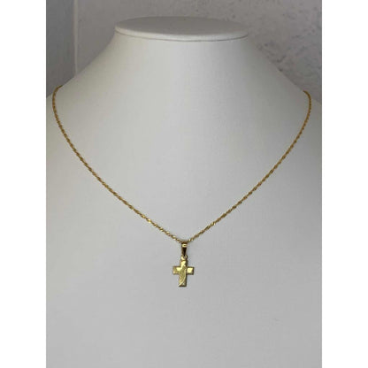 Kit Cadena Con Cruz Espíritu Santo Oro 10 K + Obsequio