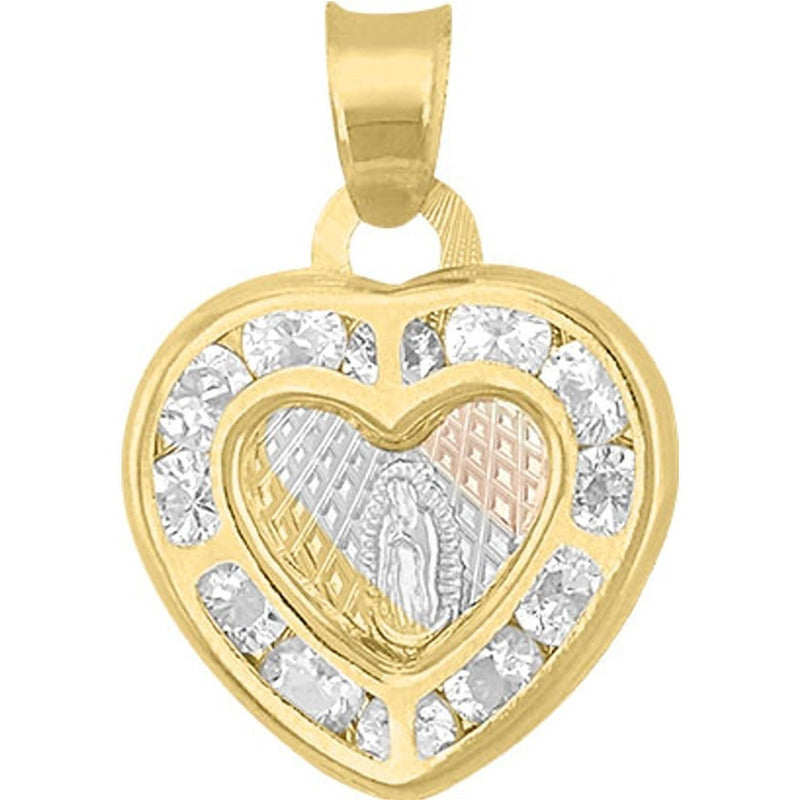 Medalla Mini Corazón En Oro De 10 K + Obsequio + Envio