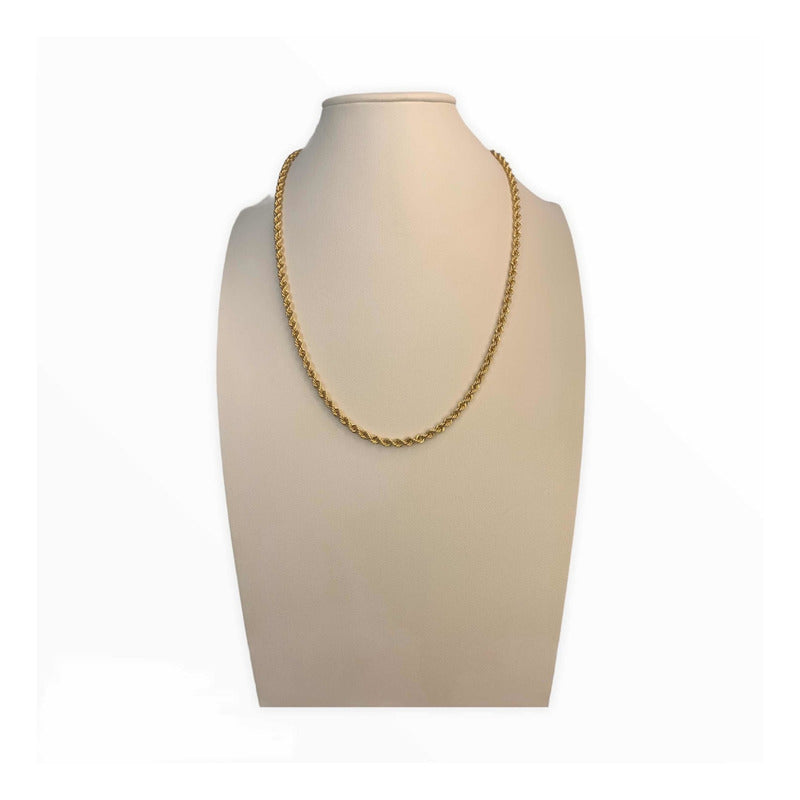 Cadena Torsal 50cm X 4 Mm Oro 14k + Obsequio