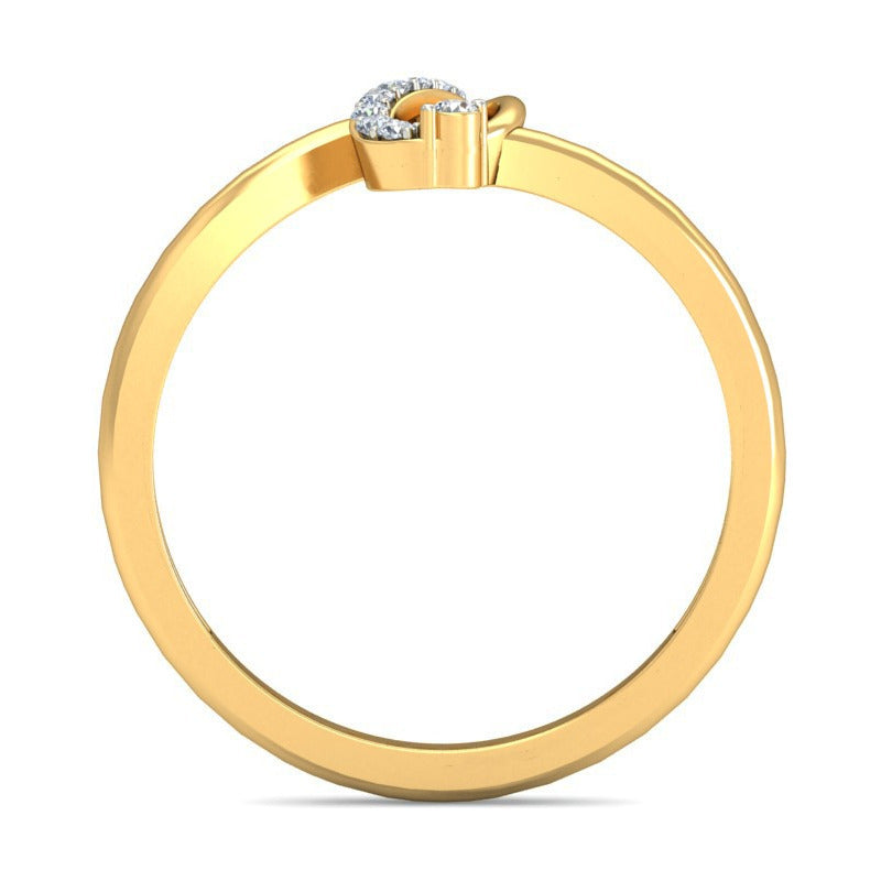 Anillo V De Victoria Joyería M De León Oro 10k + Regalo