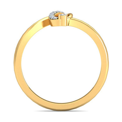 Anillo V De Victoria Joyería M De León Oro 10k + Regalo