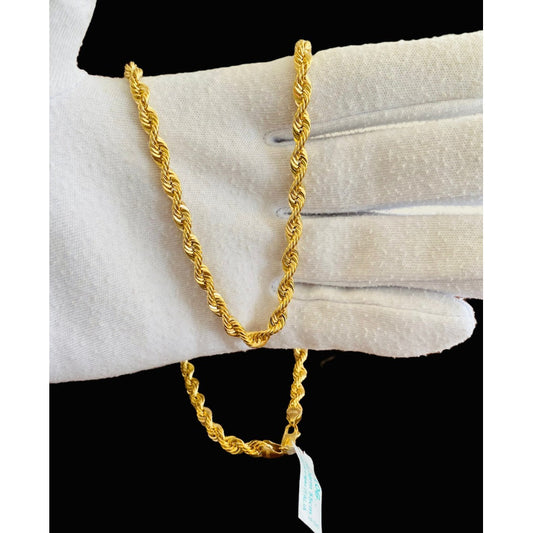 Cadena Torsal 55 Cm Por 6 Mm Oro 10 K  + Obsequio